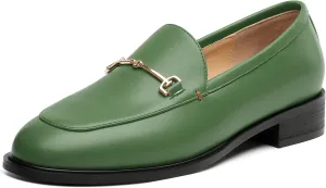 ROSERWISH Loafers for Women Flats Shoes Womens Penny Loafers Slip On Comfortable Office Work Flats Fashion Dress Shoes