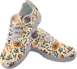 Running Shoes Trainer for Women Sports Causal Travel Sneaker Walking Low Heel Lace up Breathable Flexible Shoe