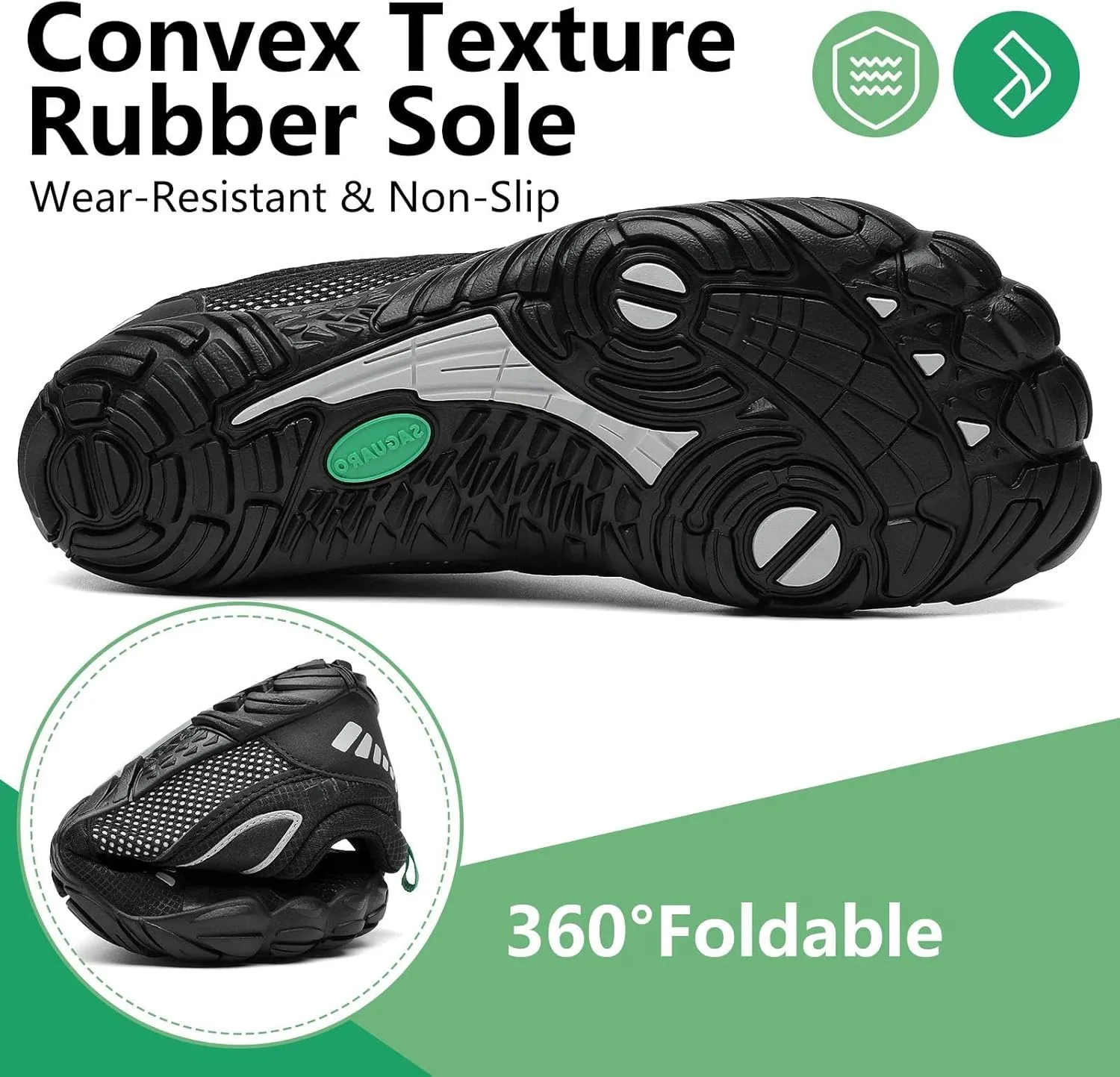 SAGUARO Womens Mens Barefoot Shoes Minimalist Trail Runner Wide Toe Box Zero Drop Outdoor Cross Training Shoe