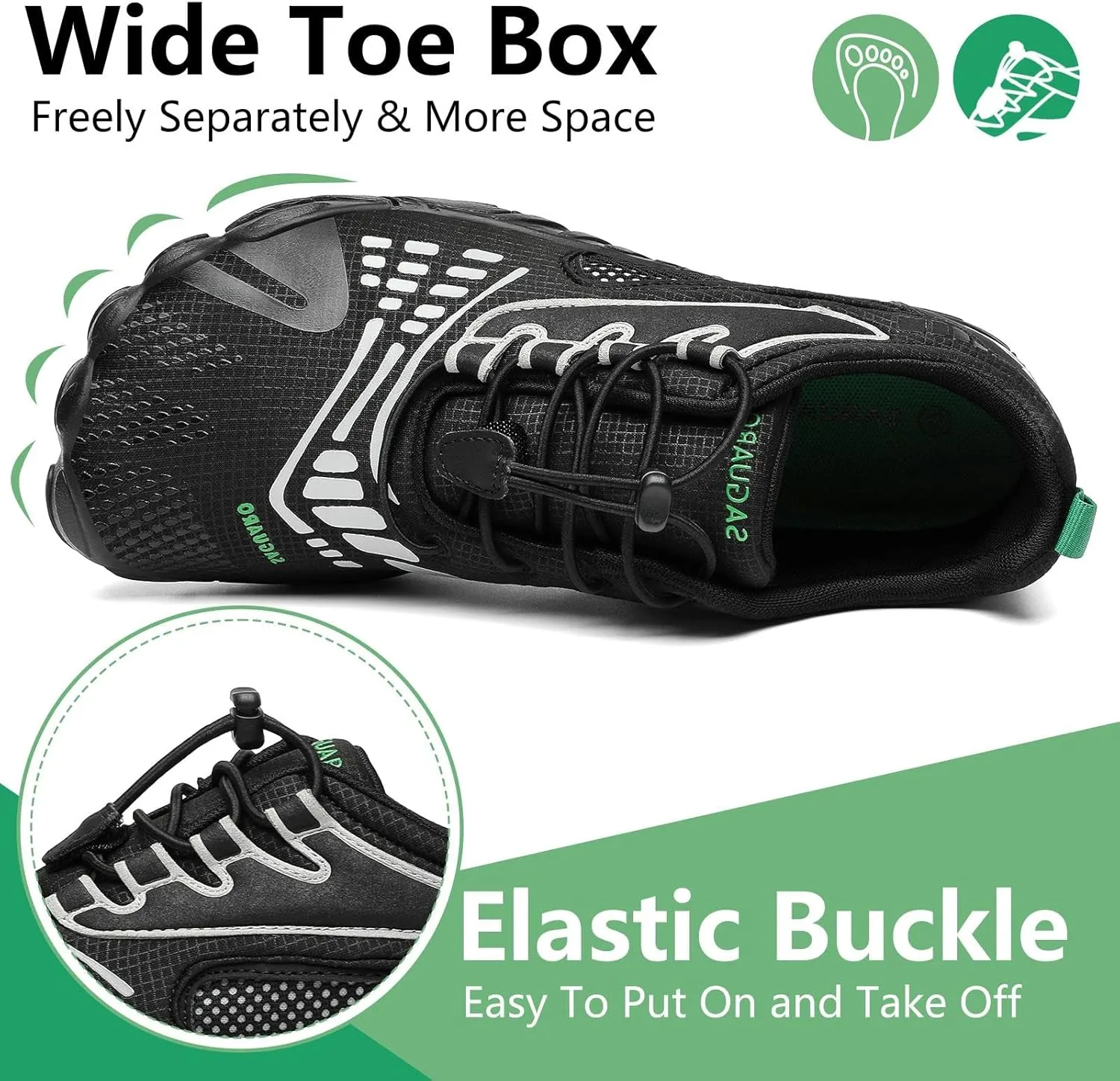 SAGUARO Womens Mens Barefoot Shoes Minimalist Trail Runner Wide Toe Box Zero Drop Outdoor Cross Training Shoe