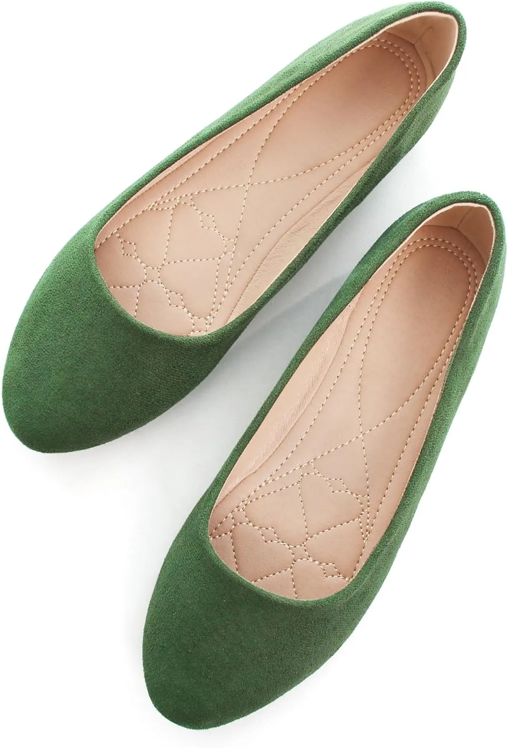 SAILING LU Pointy Toe Shoes Women Ballet Flats Comfort Solid Flat Shoes for Women Work Slip On Moccasins