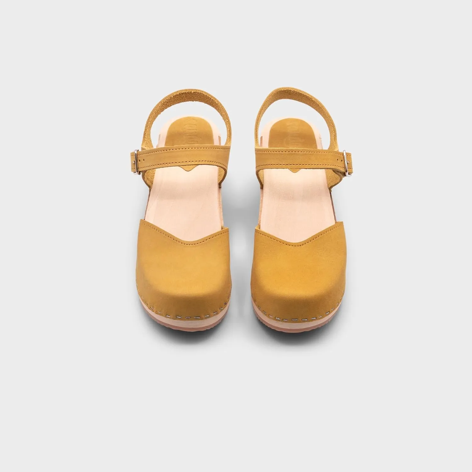 Sandgrens Handmade Swedish Wood Clogs for Women, High Heel Sandal | Victoria