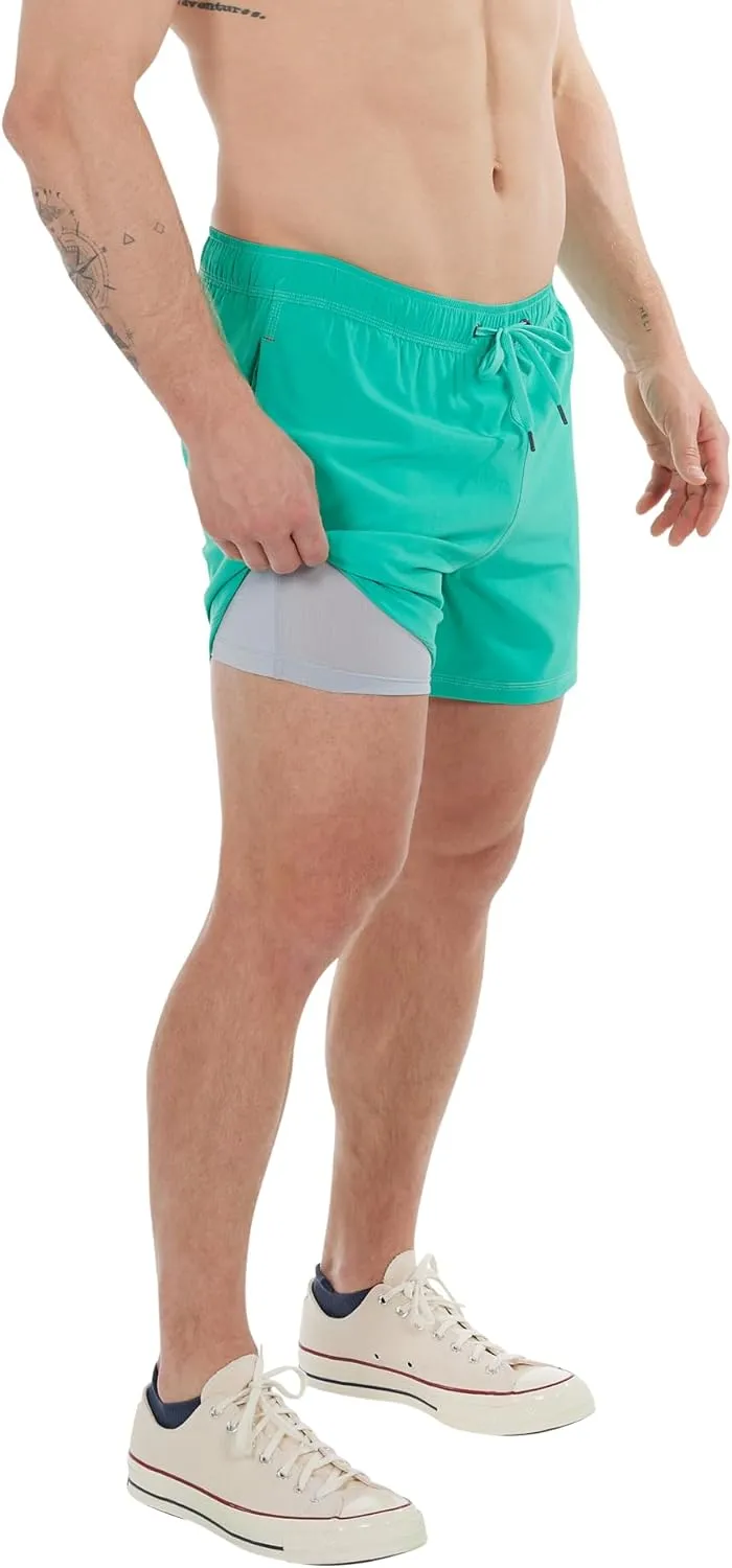 Saxx Men's Underwear - Oh Buoy 2N1 Volley 5" with Built-in Pouch Support - Shorts for Men, Spring