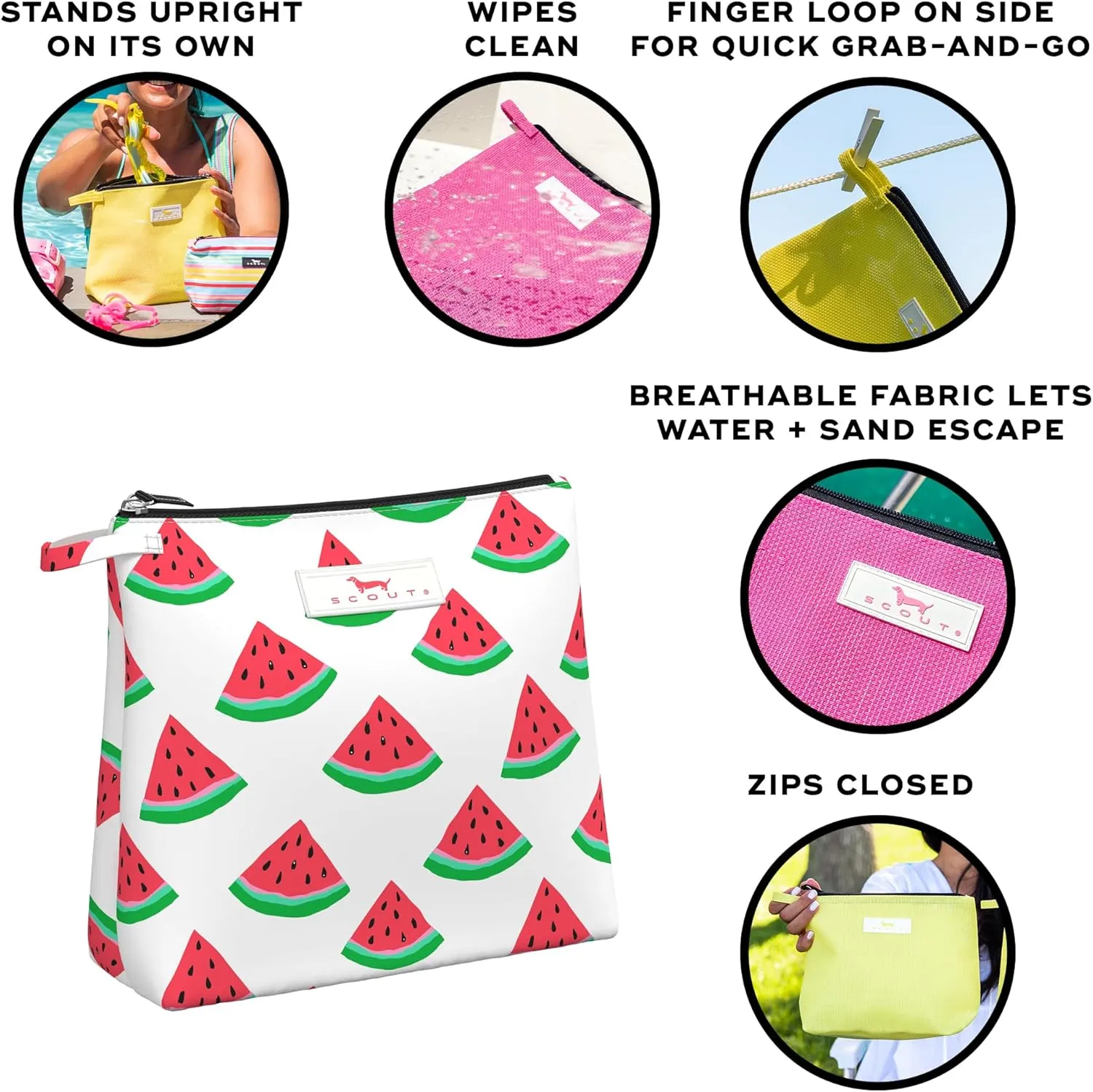 SCOUT Go Getter Pouch, Breathable Water-Resistant Fabric, Convenient Finger Loop