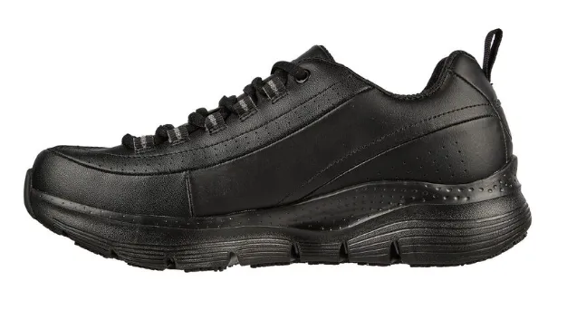 Skechers Black Arch Fit SR Trickel II Ladies Work Sneakers 108053