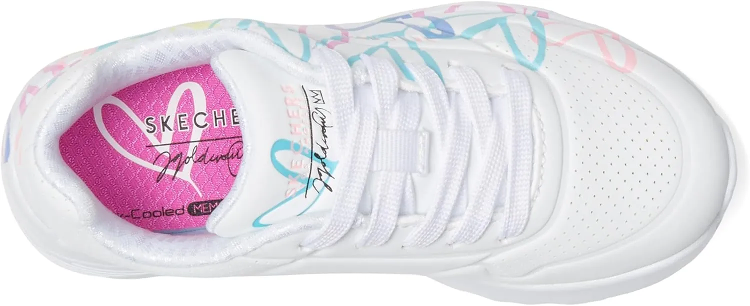 Skechers Girls' Uno Lite spread the Love