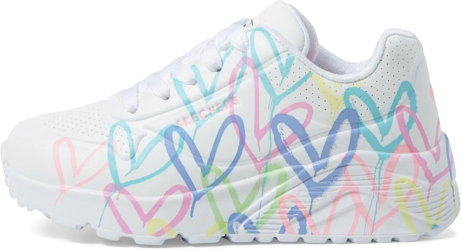 Skechers Girls' Uno Lite spread the Love