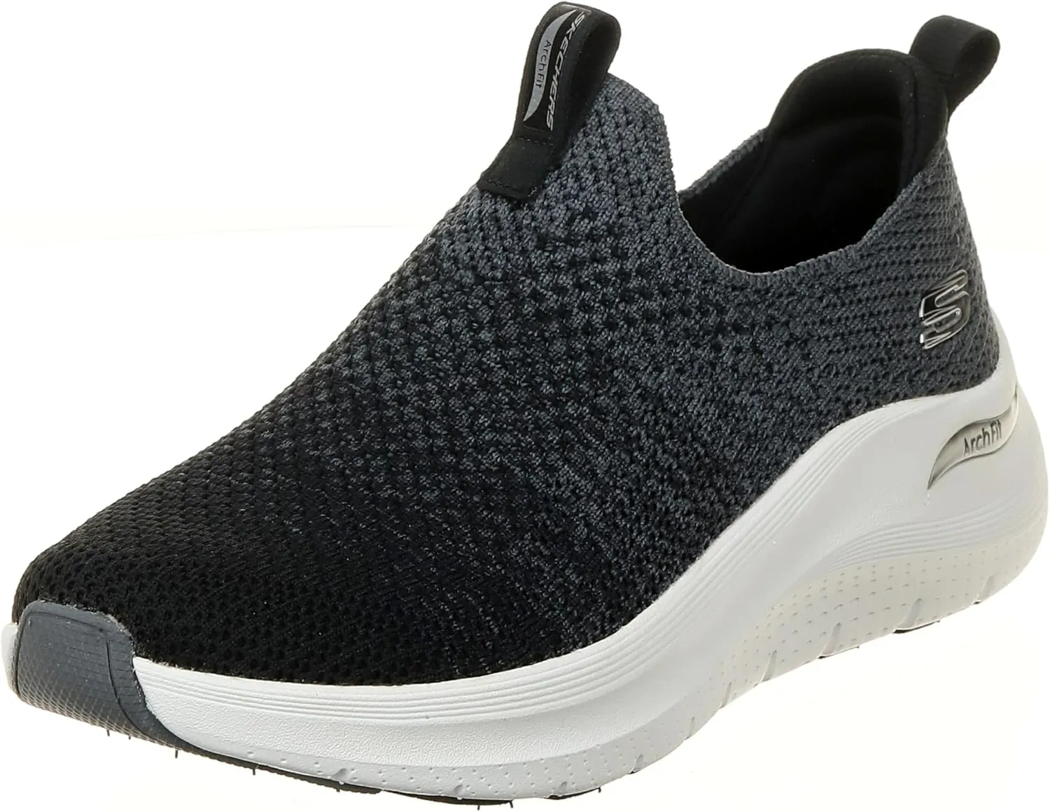 Skechers Women's Arch Fit 2.0 Slip On Sneaker Black/Charcoal 9