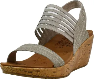Skechers Women's Beverlee Smitten Kitten Wedge Sandal