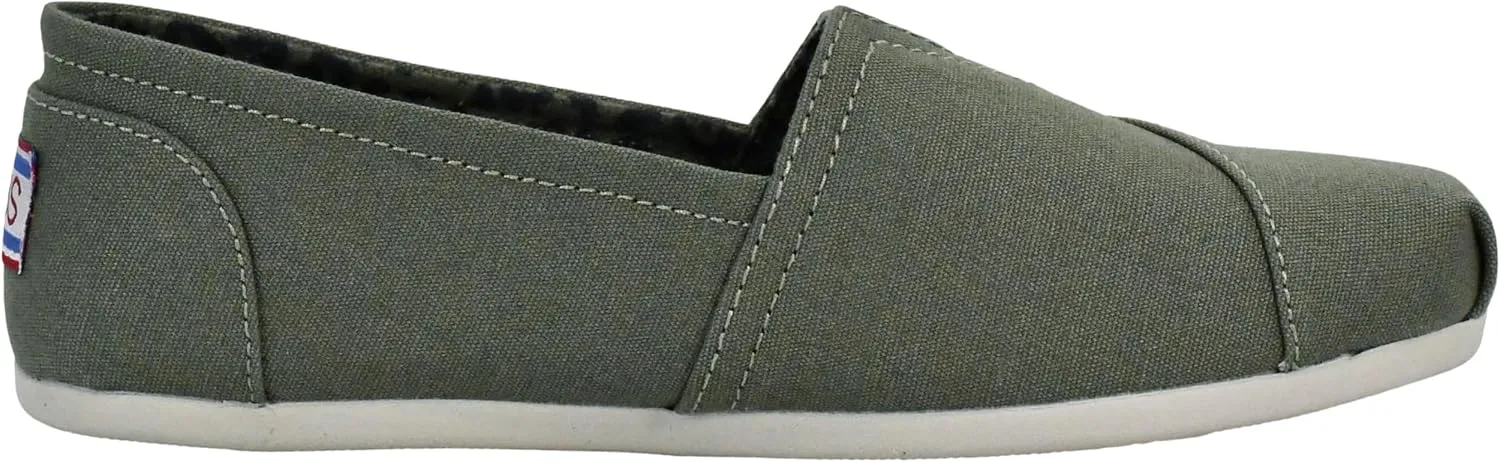 Skechers Women's Bobs Plush-Peace & Love Ballet Flat