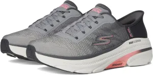 Skechers Women's Max Cushioning Arch Fit 2.0 Adelphi Hands Free Slip-Ins Sneaker, Gray/Coral, 10