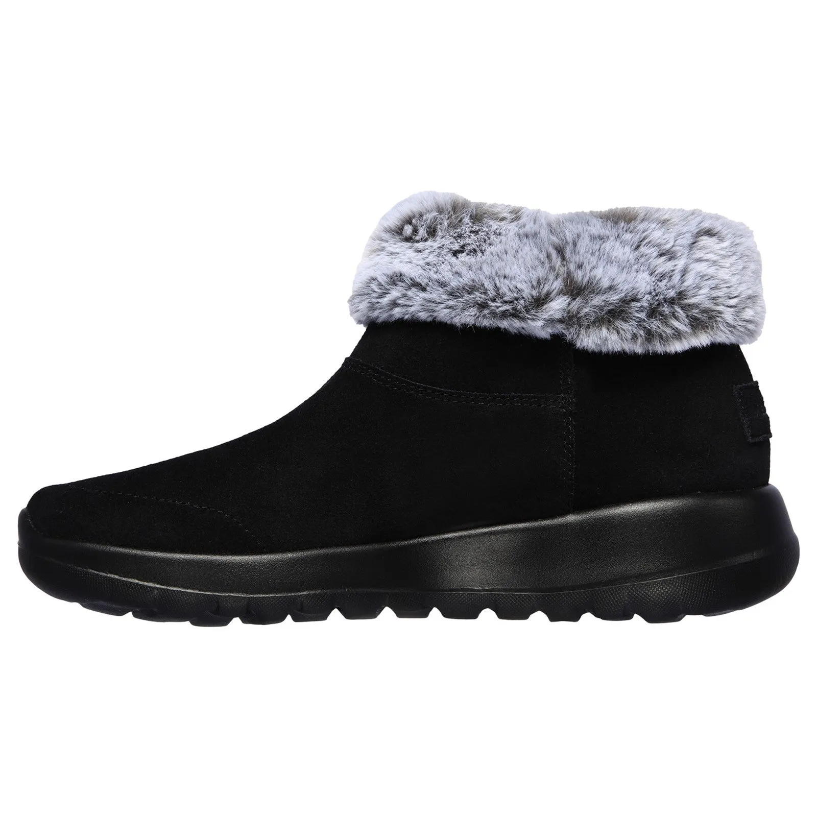Skechers Womens On The Go Joy Savvy Wide 144003W-BKGY Black/Grey Slip On Shoe