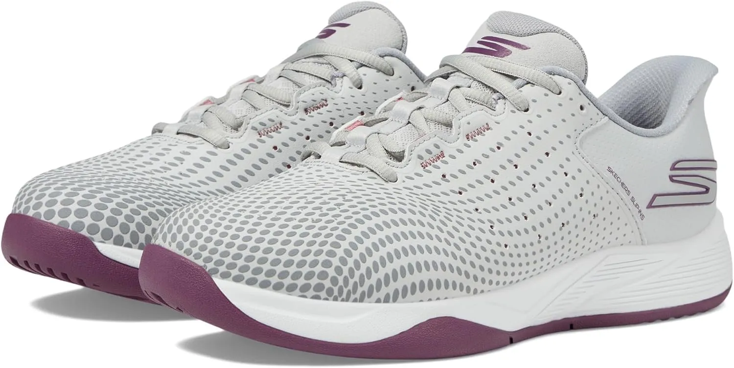 Skechers Womens Viper Court Reload Hands Free Slip-Ins Sneaker