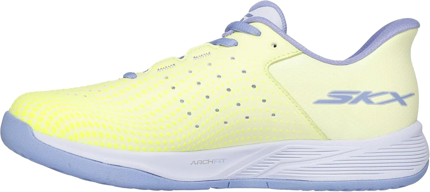 Skechers Womens Viper Court Reload Hands Free Slip-Ins Sneaker