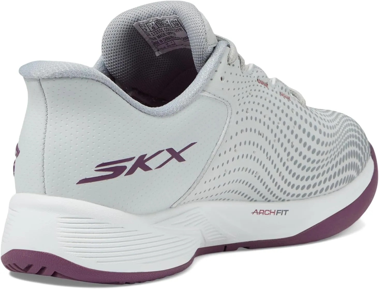 Skechers Womens Viper Court Reload Hands Free Slip-Ins Sneaker