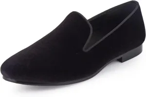 Slip On Formal Wedding Shoes Tuxedo Velvet Loafers Prom Dress Slippers