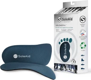 SoleAid Insoles Slender ii 3/4 Length Neutral Arch Support Thin Orthotic Inserts for Tight Fitting Shoes to Relieve Plantar Fasciitis, Pronation, Flat feet (Women - / Men 14 )