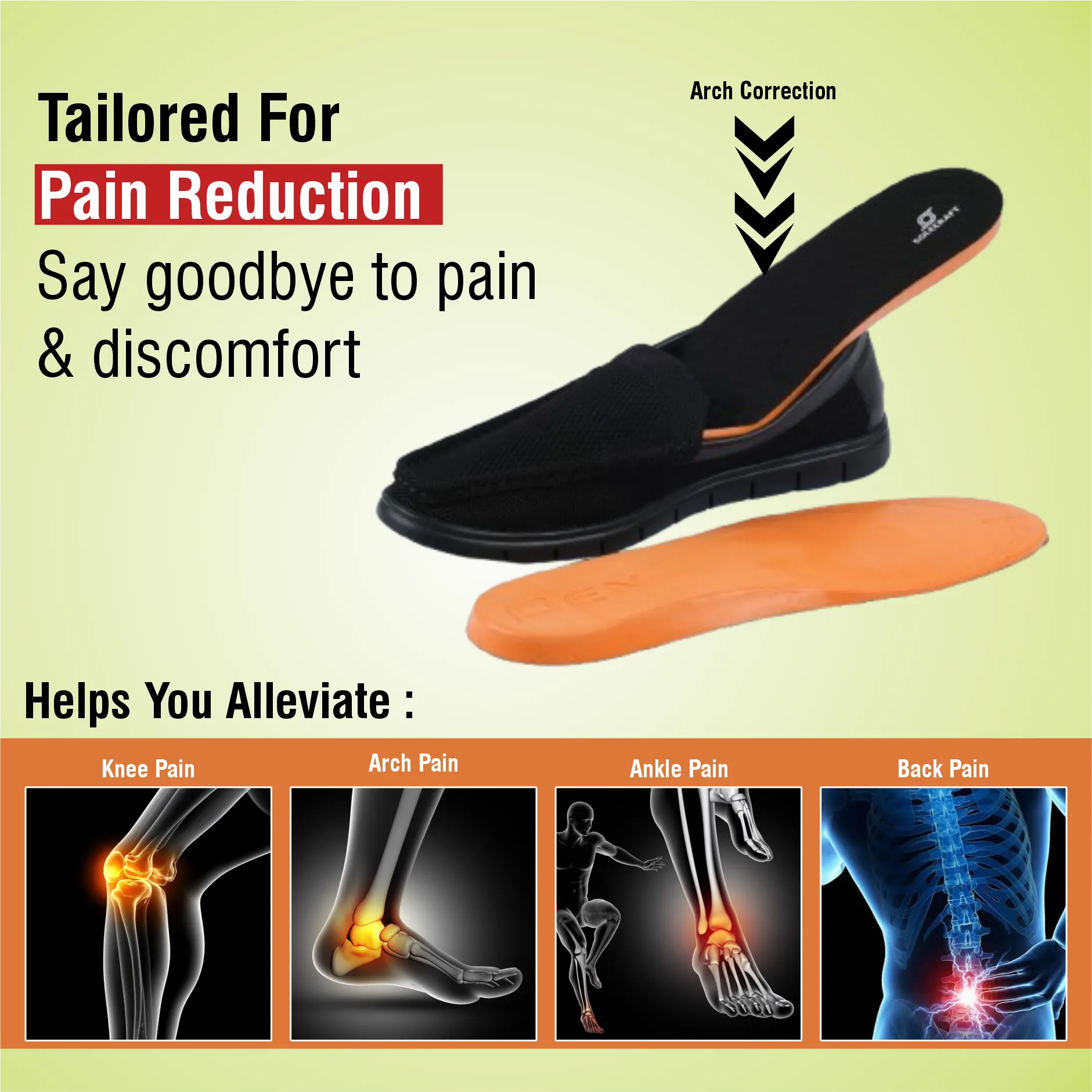 Solecraft Arch Support   Insole (Rigid support)