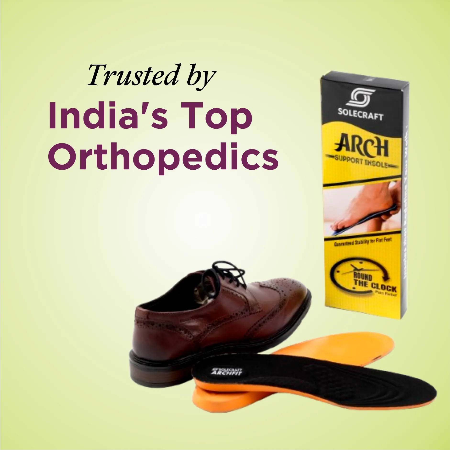 Solecraft Arch Support   Insole (Rigid support)