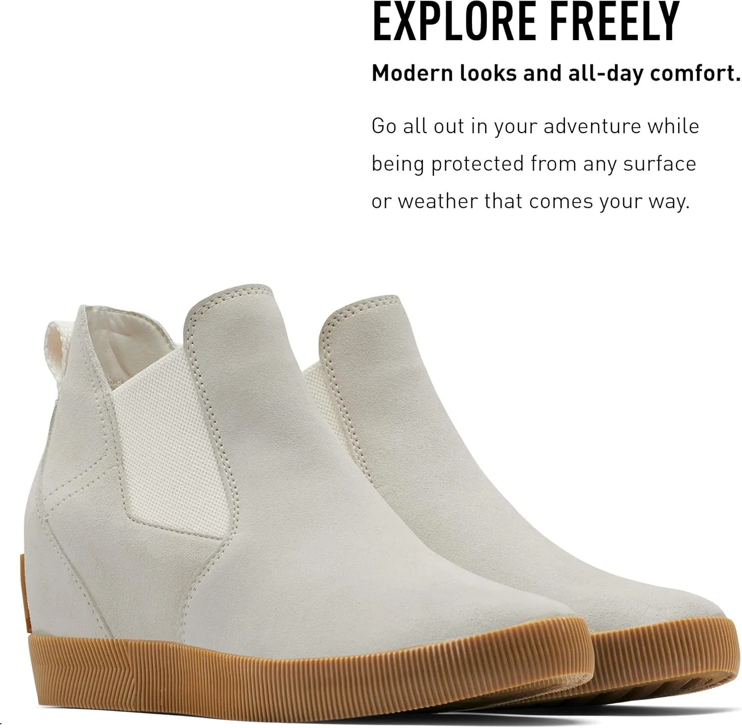 SOREL Women's Out N About Slip-On Wedge Boot
