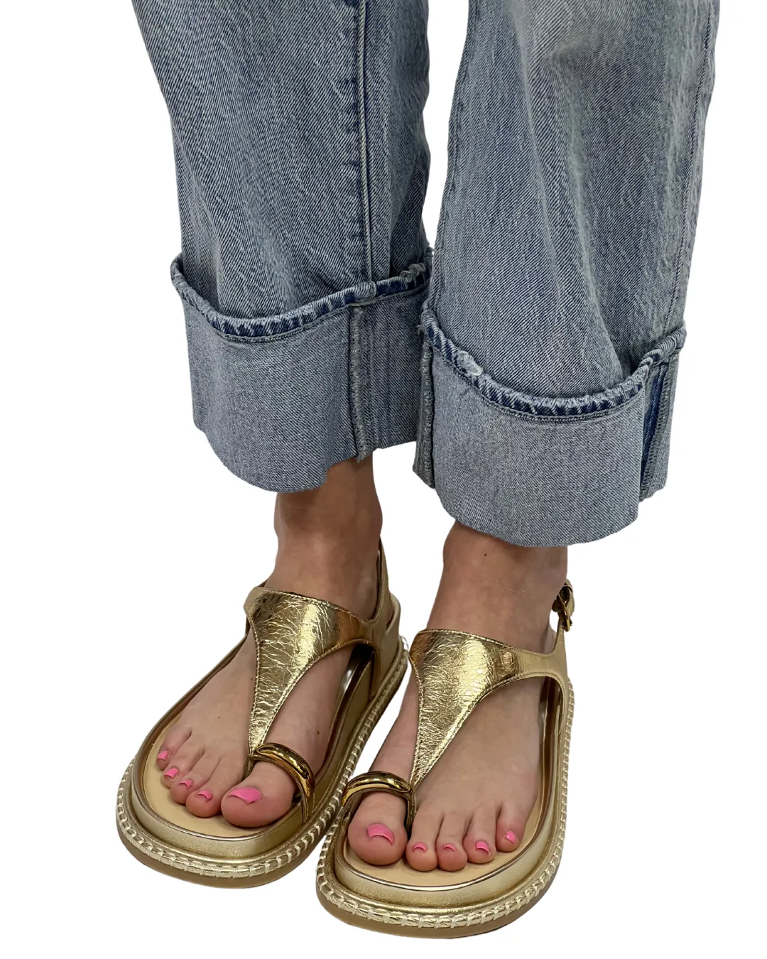 STEFAN in Gold Distressed