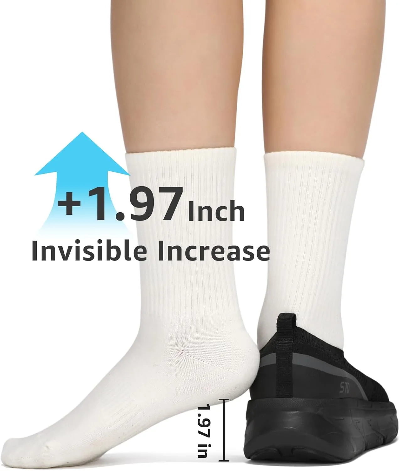 STQ Slip on Sneakers Women Walking Shoes with Arch Support Memory Foam