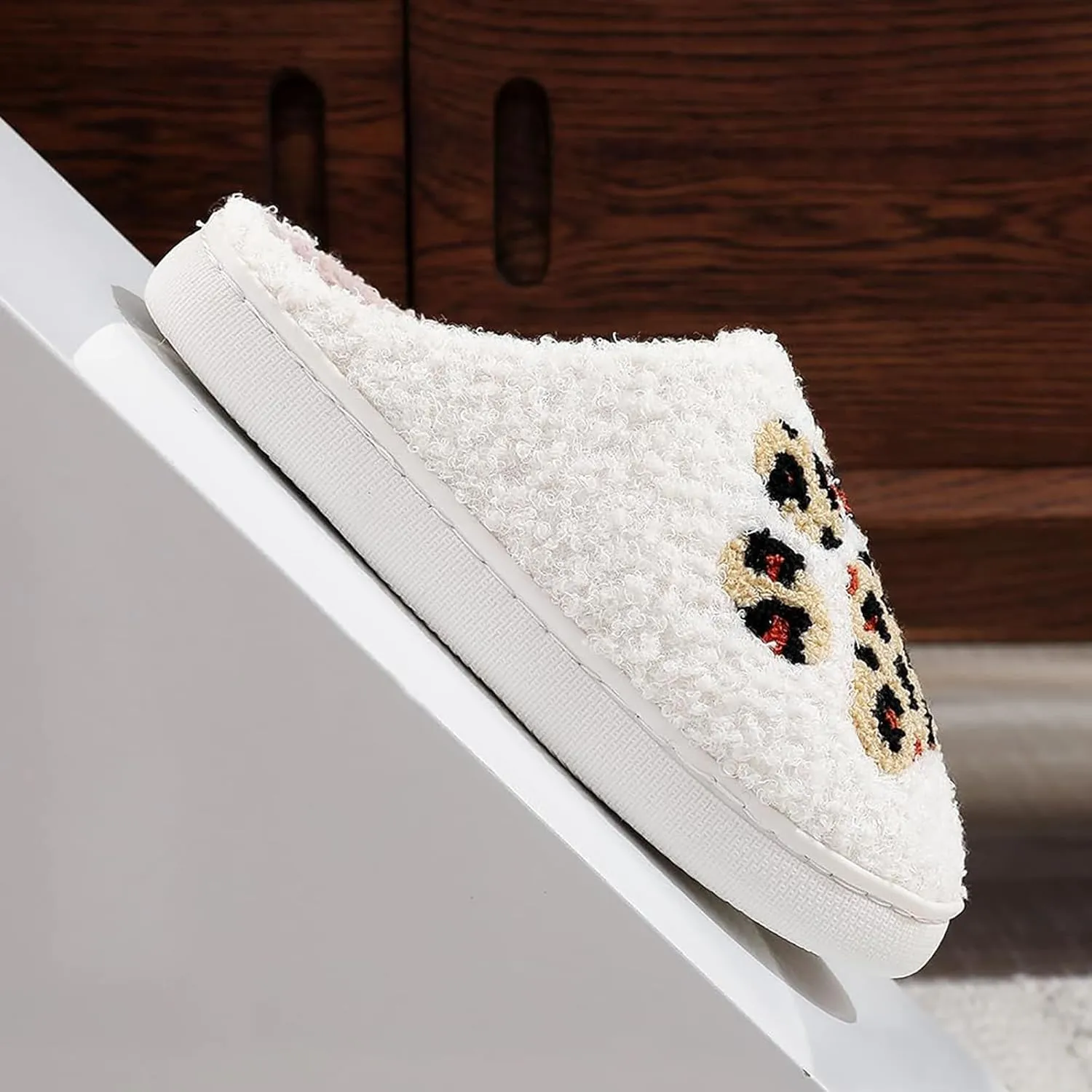 Strawberry Cotton Slippers - Cherry, Love Heart, Cowboy Boot, Fox Cat Designs - Women's Men's Vintage Memory Foam Indoor Household Cloud Slip-On