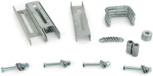 Sturdy Built (4) 10" Galvanized Vertical Bunk Bracket Kit for 1.5x3 Boat Trailer Cross Members