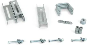 Sturdy Built (4) 10" Galvanized Vertical Bunk Bracket Kit for 2x3 Boat Trailer Cross Members