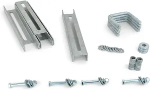 Sturdy Built (4) 12" Galvanized Vertical Bunk Bracket Kit for 2x3 Boat Trailer Cross Members