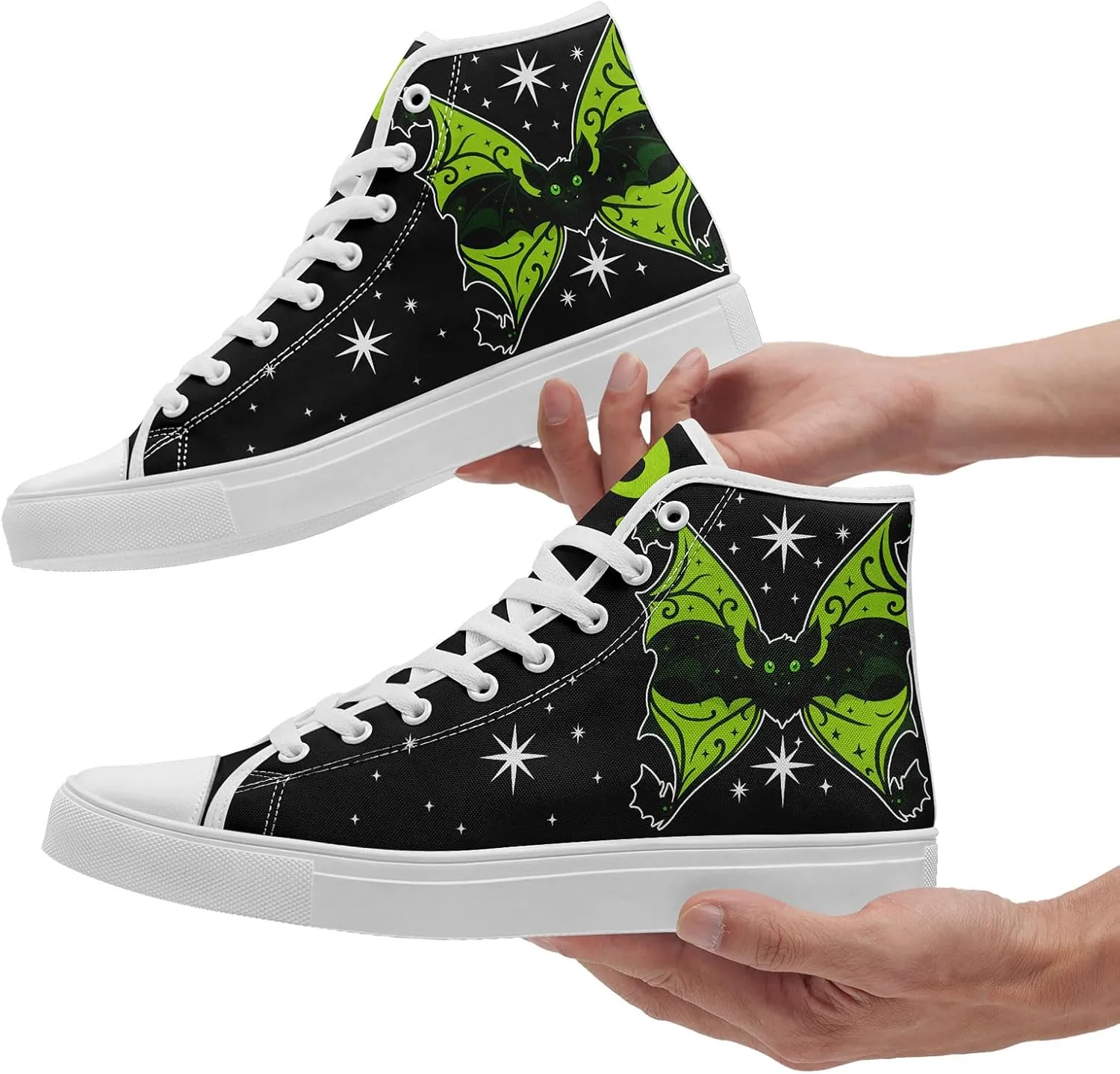 Stylish High-Top Canvas Sneakers for Men Women Festive Present Comfort Breathable Streetwear Flat Walking Shoes