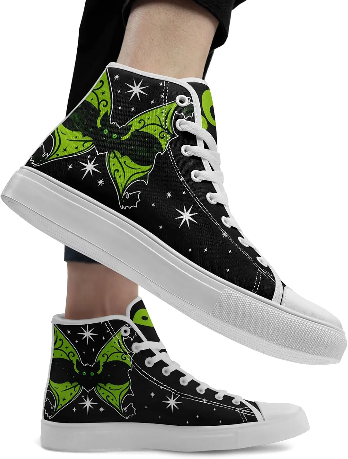 Stylish High-Top Canvas Sneakers for Men Women Festive Present Comfort Breathable Streetwear Flat Walking Shoes