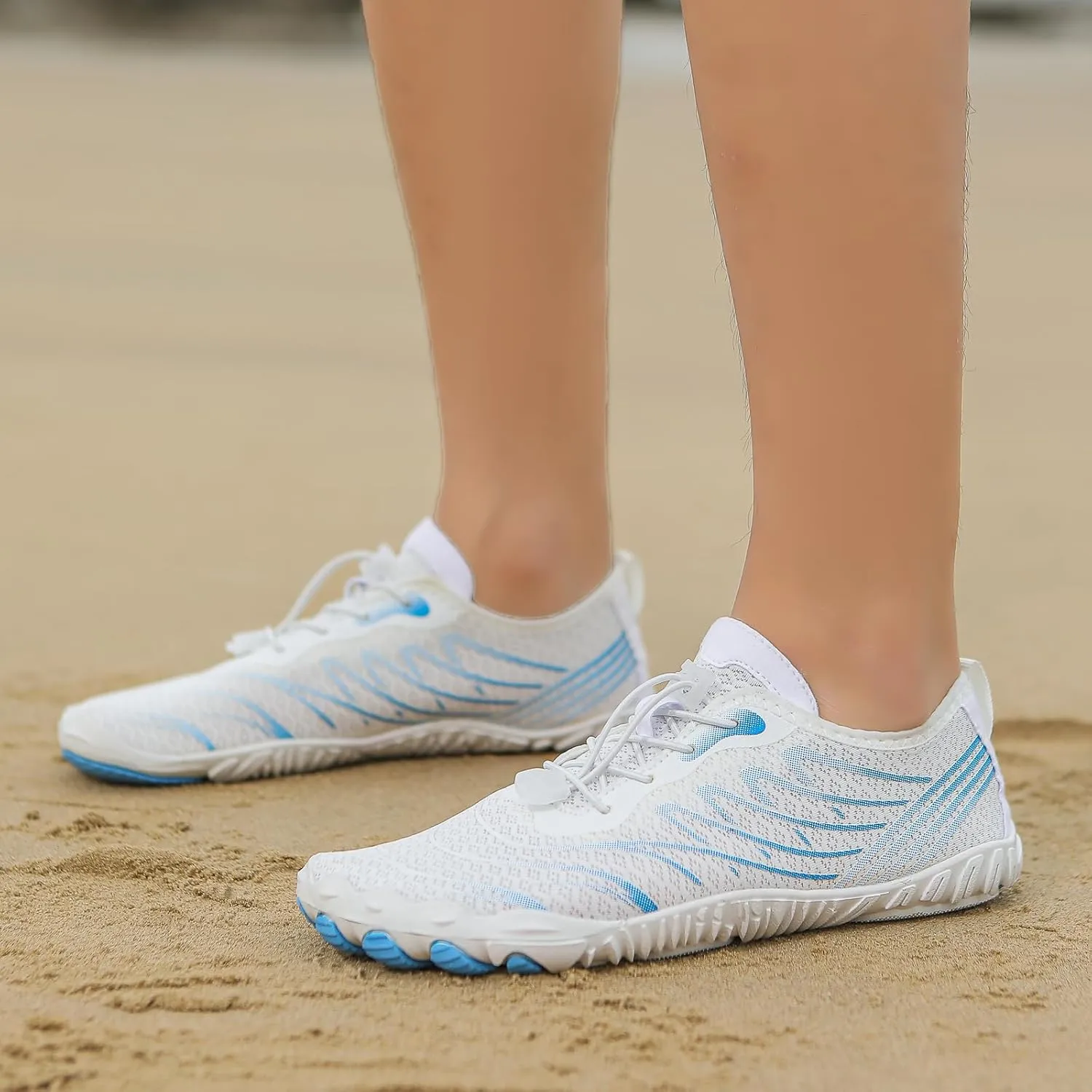 Summer Barefoot Shoes Women Comfortable Grounding Shoes with Copper Barefoot Shoe Quick Dry Breathable Non-Slip Athletic Footwear Soft Athletic Hiking Water Sports Sneaker