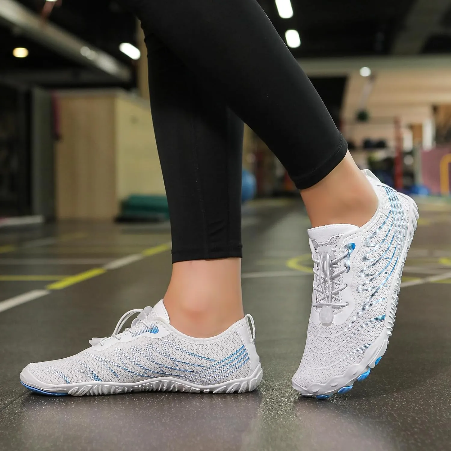 Summer Barefoot Shoes Women Comfortable Grounding Shoes with Copper Barefoot Shoe Quick Dry Breathable Non-Slip Athletic Footwear Soft Athletic Hiking Water Sports Sneaker