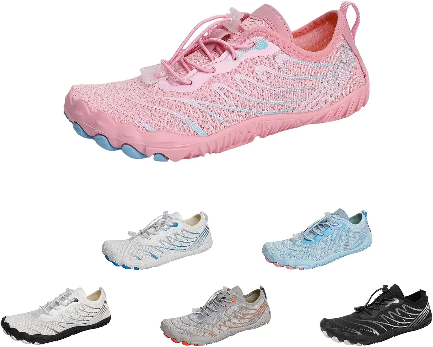Summer Barefoot Shoes Women Comfortable Grounding Shoes with Copper Barefoot Shoe Quick Dry Breathable Non-Slip Athletic Footwear Soft Athletic Hiking Water Sports Sneaker