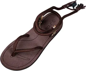 Summer Shoes Couple Men's Fashion Outerwear Rope Printed Herringbone Strap Sandal