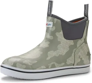 SUREWAY Men's Deck Boots Professional Non-Slip Fishing & Ankle Boating Boot Waterproof Rain Boots, Lightweight Neoprene Rubber Deck Boots