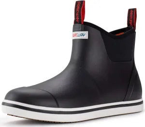 SUREWAY Women's Deck Boots Professional Non-Slip Fishing & Ankle Deck Boot Waterproof Rain Boots