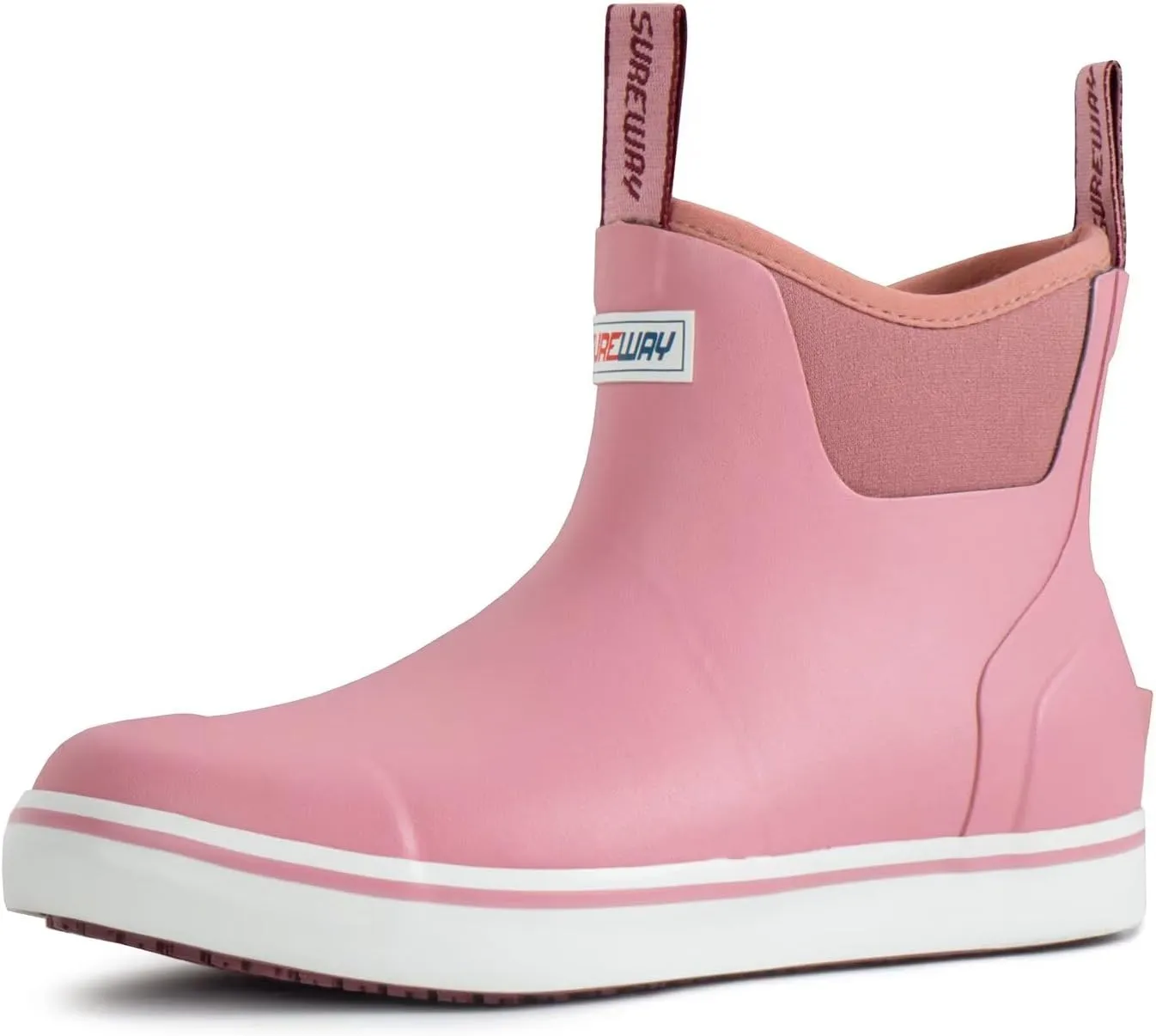 SUREWAY Women's Deck Boots Professional Non-Slip Fishing & Ankle Deck Boot Waterproof Rain Boots