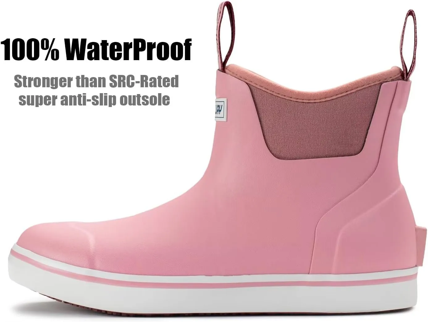 SUREWAY Women's Deck Boots Professional Non-Slip Fishing & Ankle Deck Boot Waterproof Rain Boots