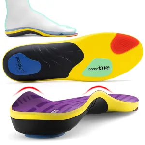 TANSTC Insoles for Women Plantar Fasciitis Insoles Arch Support Shoe Insoles Men Orthotics Flat Feet Pain Relief Professional Sport Insoles Shock Absorption Work Boot Shoe Insoles,XS