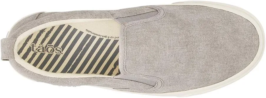 Taos Rubber Soul Slip-On Women's Sneaker - Fresh and Clean Canvas Design with Effortless Style, Removable Footbed and Arch Support - Elevated Comfort for All-Day Fashion
