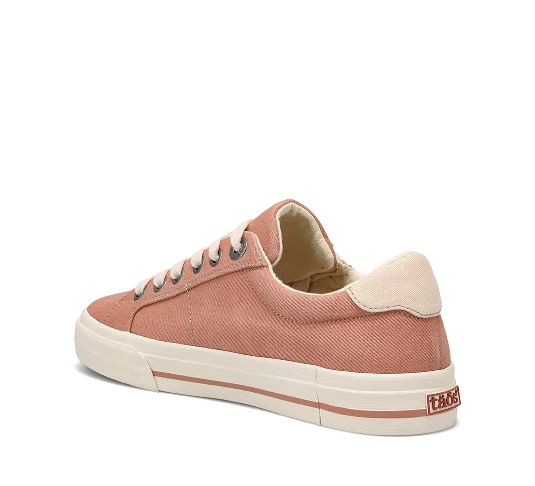 Taos Z Soul Women’s Sneaker - Stylish Platform Sneaker with Removable Footbed, Arch Support, Premium Cushioning, Lace-Up Adjustability, and Easy Access Zipper Clay/Cream Distressed 11 W US