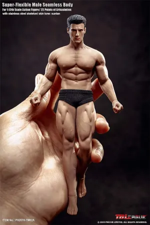 TBLeague Phiecn 1/12 Scale Male Action Figure with Head Sculpture, 6 Inch Men Super-Flexible Seamless Body Doll Toy Collections (TM02A Strong Body)
