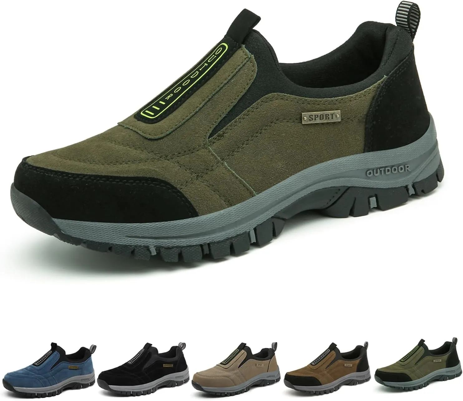 Teresad Shoes Men Comfortable Waterproof Orthopedic Walking Hiking Shoes