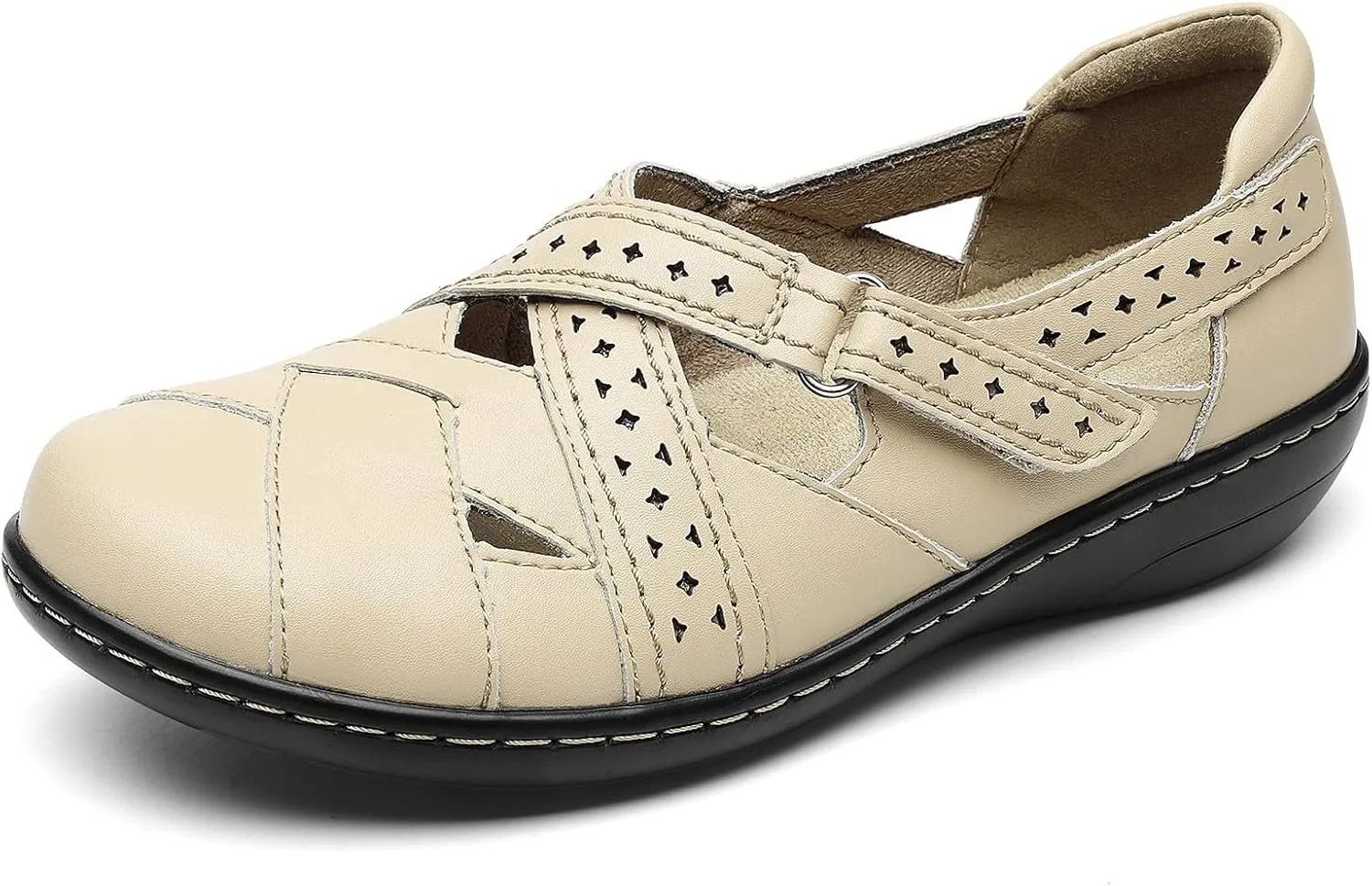 TERRIKAT Women's Casual Loafers Cute Slip On Comfort Walking Flats Leather Driving Moccasins Fashion Closed Toe Boat Shoes