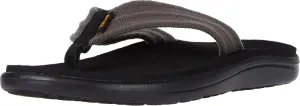 Teva Men's VOYA Canvas FLIP Flop, Dark Shadow, 8 Medium US