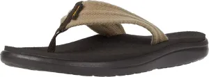 Teva Men's VOYA Canvas FLIP Flop, Dark Shadow, 8 Medium US