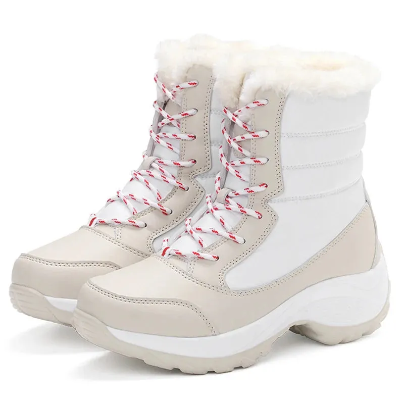 Thick Fur Winter Boots for Women - Non-Slip Waterproof