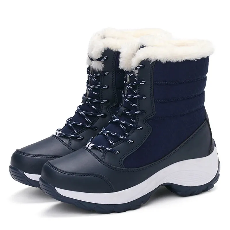Thick Fur Winter Boots for Women - Non-Slip Waterproof